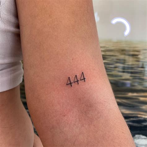 number 444 tattoo|444 Angel Number Tattoo Ideas For Meaningful Ink